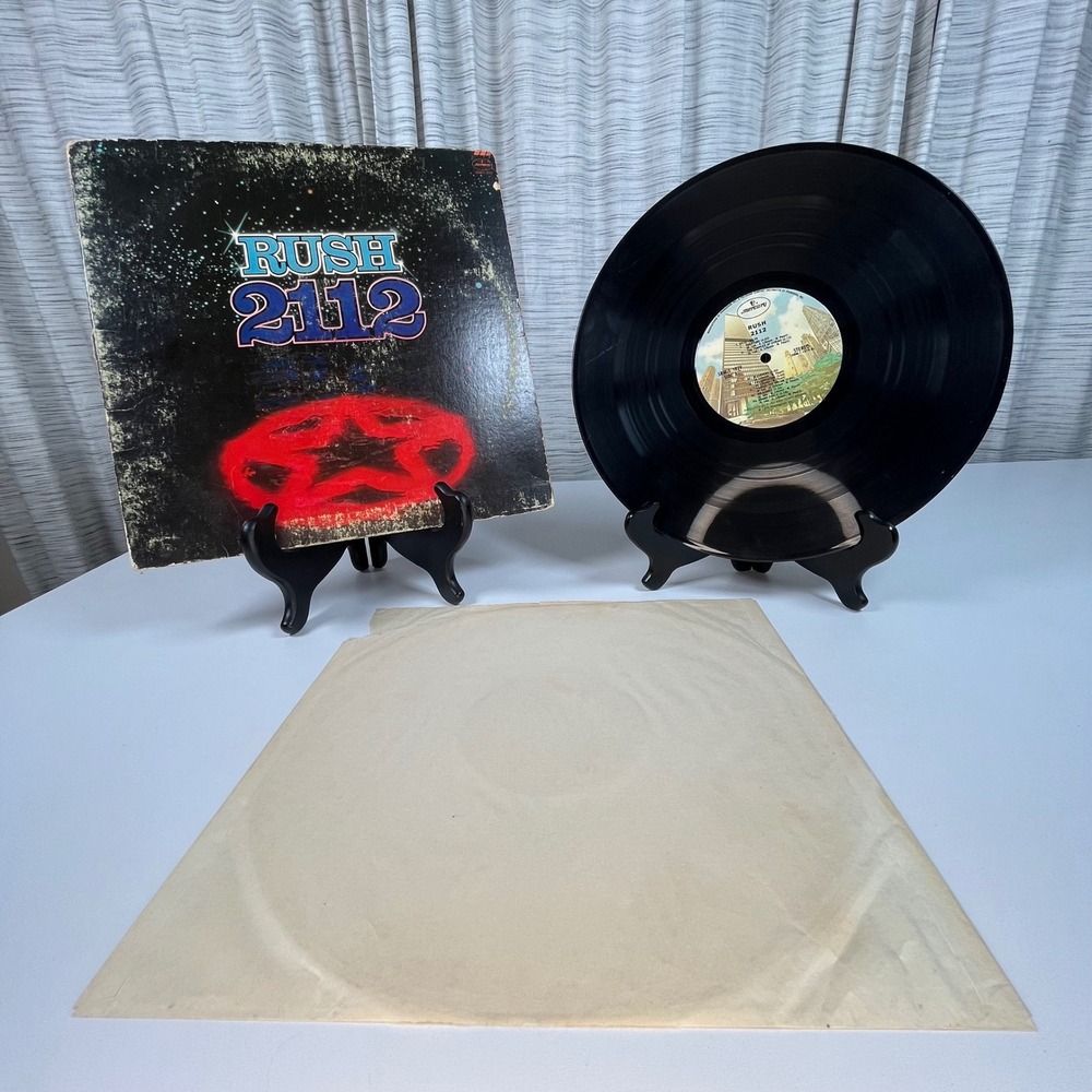 Rush 2112 Vinyl Record Black Unisex 12" Progressive Rock 1976 Press Fair